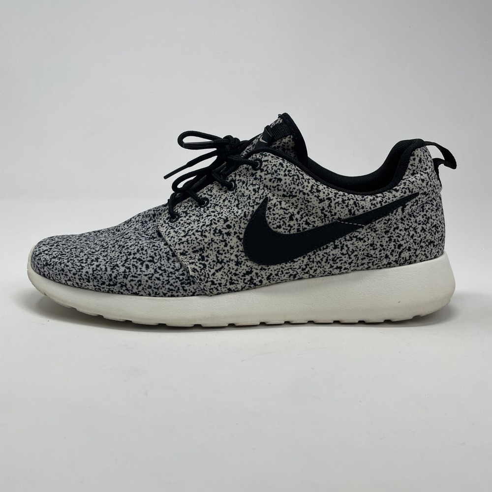 Nike Roshe Run Speckle Black Sail W 12 M10.5 Shoes 511882-003 Comfy Running Rare